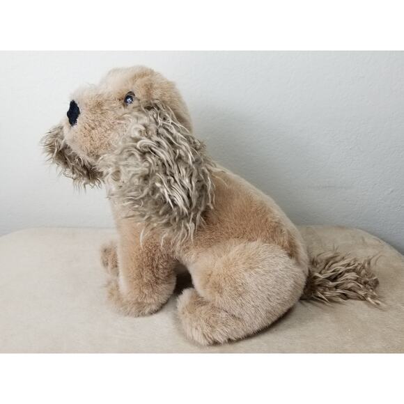 Cocker Spaniel Dog 1968 Stuffed Animal 11" America Wego Plush Animal Korea Vtg - Picture 4 of 13
